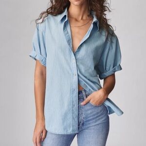 DENIM FORUM The Jane Button Down Shirt XS